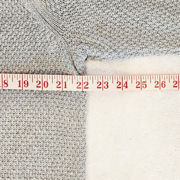 Gap Chunky Cable Knit Cotton Fisherman Sweater Gray XL Classic Preppy - Picture 5 of 6